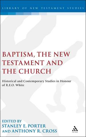 Baptism, the New Testament and the Church: Historical and Contemporary Studies in Honour of R.E.O. White de Stanley E. Porter