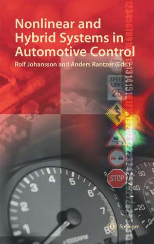 Nonlinear and Hybrid Systems in Automotive Control de Rolf Johansson