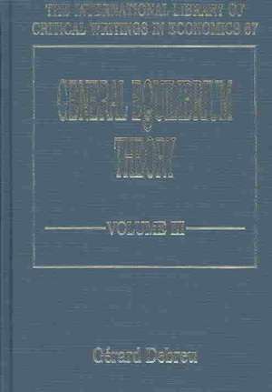 General Equilibrium Theory de Gérard Debreu