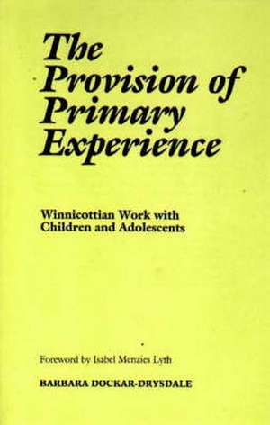 The Provision of the Primary Experience de Barbara Dockar-Drysdale