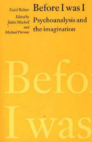 Before I Was I: Psychoanalysis and the Imagination de Enid Balint