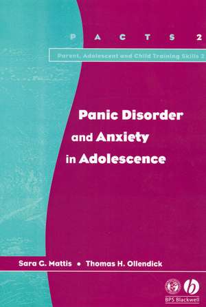 Panic Disorder Anxiety Adolescence de Mattis
