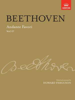 Andante Favori, WoO 57: ed. Howard Ferguson de Ludwig van Beethoven