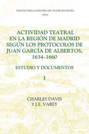 Actividad teatral en la región de Madrid según l – Estudio y documentos : Introduction and Documents 1–249 de Charles Davis