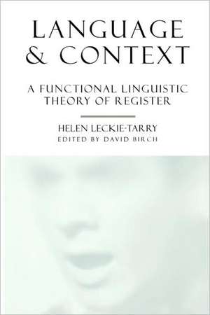 Language and Context de Helen Leckie-Tarry