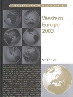 Western Europe 2003 de Europa Publications