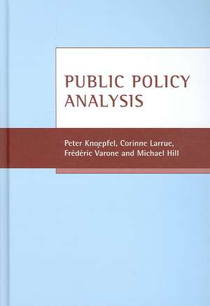 Public policy analysis de Peter Knoepfel