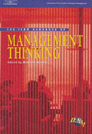 IEBM Handbook of Management Thinking de University of Cambridge/ formerly of London Business School) Warner, Malcolm (Judge Institute of Management