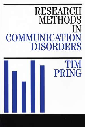 Research Methods in Communication de Pring