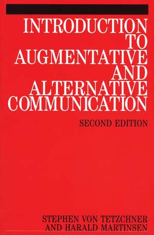 Introduction to Augmentative and Alternative Communication 2e de SV von Tetzchner