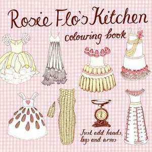 Rosie Flo's Kitchen Colouring Book - checker pink de Roz Streeten