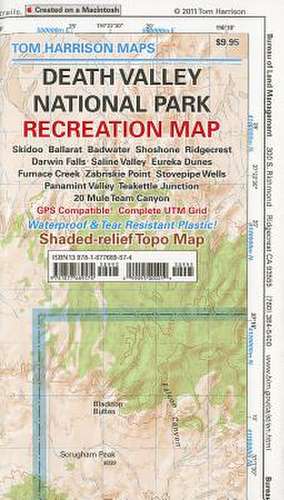 Death Valley National Park Recreation Map: Anza-Borrego Desert State Park Recreation Map