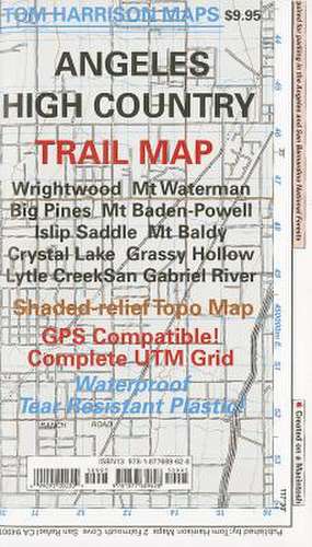 Angeles High Country Trail Map de Tom Harrison