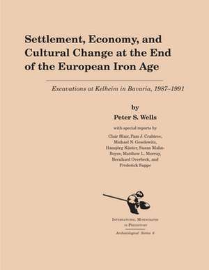 Settlement, Economy, and Cultural Change at the End of the European Iron Age: Excavations at Kelheim in Bavaria, 1987-1991 de Peter S. Wells