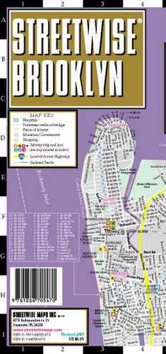 Streetwise Brooklyn Map - Laminated City Street Map of Brooklyn, New York: Folding Pocket Size Travel Map de Streetwise Maps