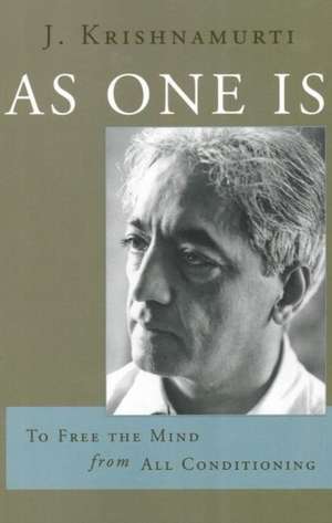 As One is de J Krishnamurti