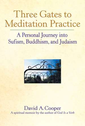 Three Gates to Meditation Practices: A Personal Journey Into Sufism, Buddhism and Judaism de David A. Cooper