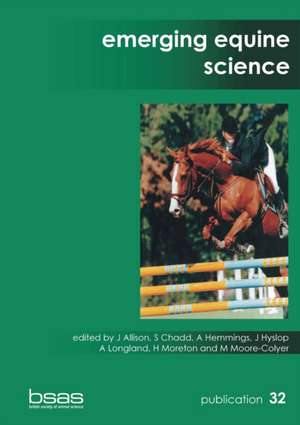 Emerging Equine Science de A. Hemmings