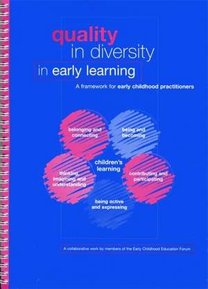 Quality in Diversity in Early Learning de Helen Edwards