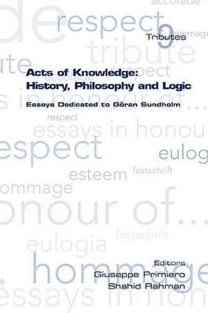 Acts of Knowledge de Giuseppe Primiero