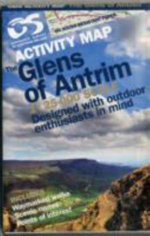 Wanderkarte Glens of Antrim de Ordnance Survey of Northern Ireland