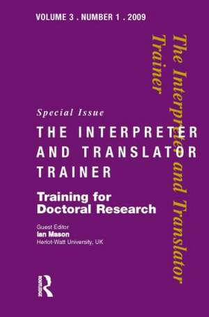 Training for Doctoral Research de J IAN Mason