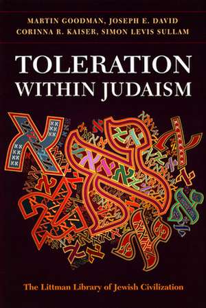 Toleration within Judaism de Martin Goodman