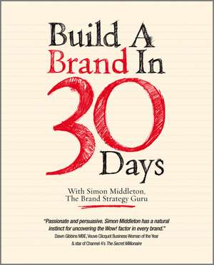 Build a Brand in 30 Days – with Simon Middleton, The Brand Strategy Guru de S. MIDDLETON