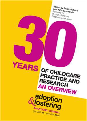 30 Years of Childcare Practice and Research: An Overview de John Simmonds