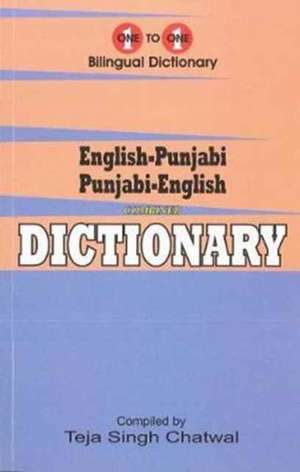 English-Punjabi & Punjabi-English One-to-One Dictionary. Exam Suitable: Script & Roman de T. S. Chatwal