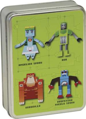 Paper Robots Pop-up Cards in Tin de CICO Books