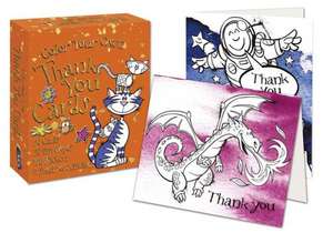 Color Your Own Thank You Cards [With 100 Stickers and 20 Envelopes and 5 Sheets of Activities] de David Antram