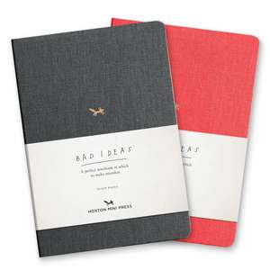 A Notebook For Bad Ideas - Red/lined de Hoxton Mini Press