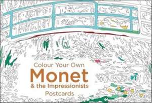 Colour Your Own Monet & the Impressionists Postcard Book de Pavilion Books