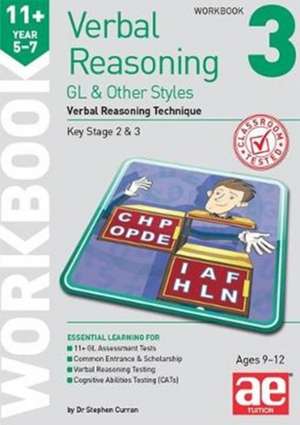 11+ Verbal Reasoning Year 5-7 GL & Other Styles Workbook 3 de Katrina MacKay