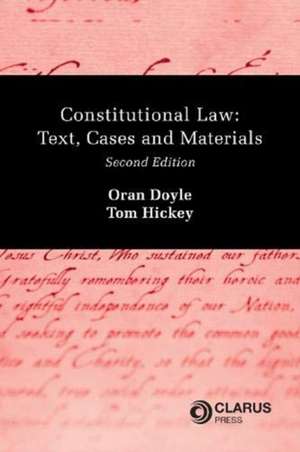 CONSTITUTIONAL LAW 2ND ED de DR ORAN DOYLE