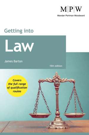 Getting into Law de James Barton