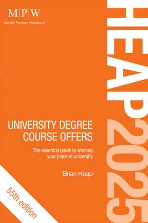 HEAP 2025: University Degree Course Offers de BRIAN HEAP