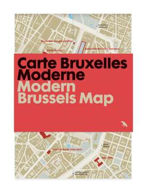 Modern Brussels Map de Gigou Jacinthe