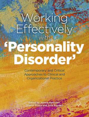 Working Effectively with 'Personality Disorder' de Jo Ramsden