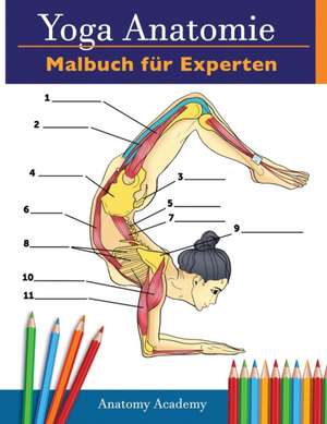 Academy, A: Yoga-Anatomie-Malbuch für Experten