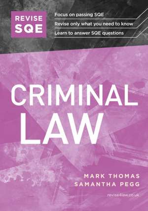 Revise SQE Criminal Law de Mark Thomas