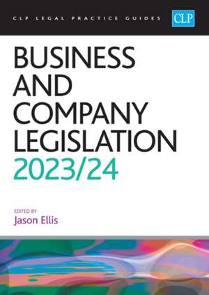 Business and Company Legislation 2023/2024 de Ellis