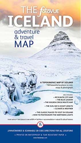 Rushforth, J: FotoVUE Iceland Adventure and Travel Map de James Rushforth