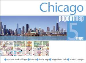 Chicago Double de Popout Map