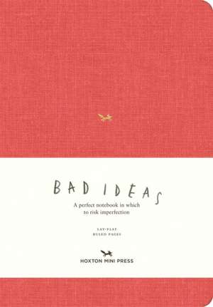 A Notebook for Bad Ideas (Large / Red / Lined) de Hoxton Mini Press