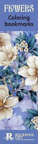 Flowers Coloring Bookmarks de Rockpool Publishing