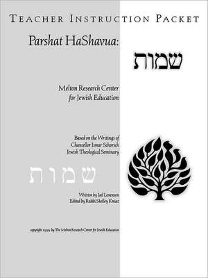 Parshat Hashavuah: Exodus (Teacher's Guide Shemot) de Steven M. Brown