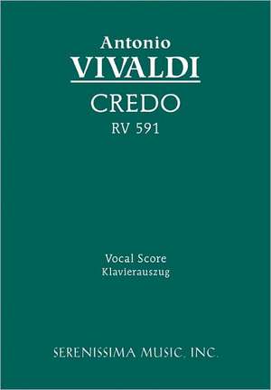 Credo, RV 591 - Vocal Score: Christ Lag in Todesbanden, Bwv 4 - Vocal Score de Antonio Vivaldi