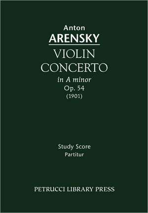 Violin Concerto, Op.54 - Study Score